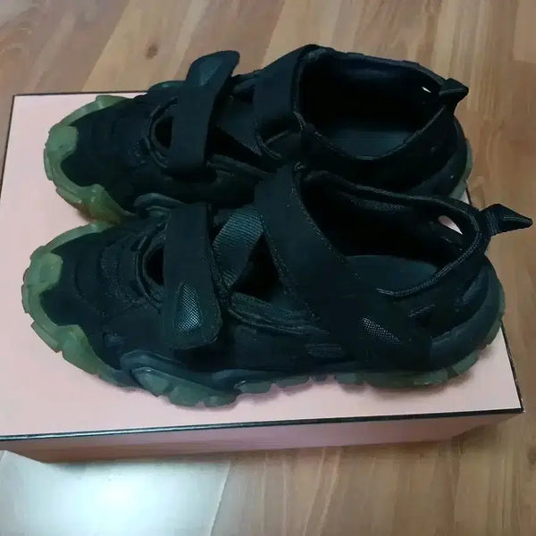 [BUNJANG] Acne Studios Bolster Briaze M Sneakers Black Blue Size 41 / 아크네 스튜디오 볼스터 브라이즈 M 벨크로 스니커즈 블랙 블루 41