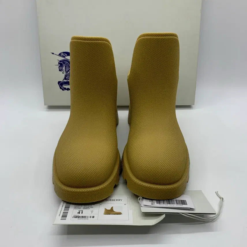 [BUNJANG] Burberry Round Toe Slip-On Ankle Rain Boots Size 41 / 267001810 버버리 라운드 토 슬립온 앵클 레인부츠 8074608