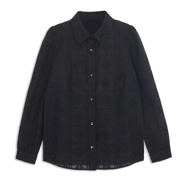 [BUNJANG] Cosmos Puff Lace Shirt / 코스모스 퍼프 레이스 셔츠