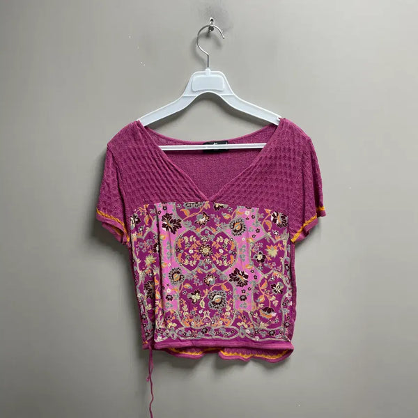 [BUNJANG] Etro Flower Short Sleeve Blouse / 에트로 플라워 반팔 블라우스