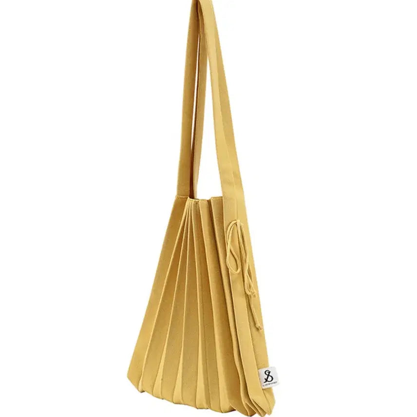 [BUNJANG] Joseph & Stacey Lucky Pleats Knit Bag M Old Gold / 조셉앤스테이시 럭키 플리츠 니트백 / M사이즈