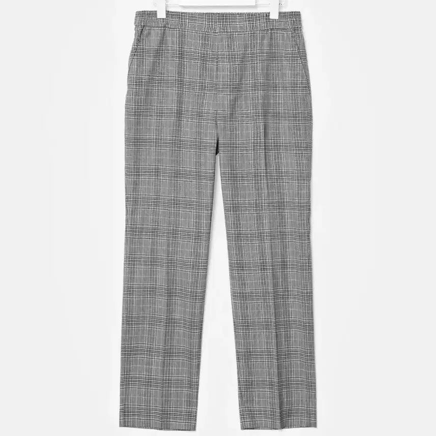[BUNJANG] Juun.J Black Check Pattern Slim Fit Setup Pants / [46] 준지 (Juun.J) 블랙 체크 패턴 슬림 셋업 팬츠