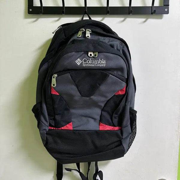 [BUNJANG] Vintage Columbia Backpack Black Red / 빈티지 희귀매물 컬럼비아 백팩 블랙 레드