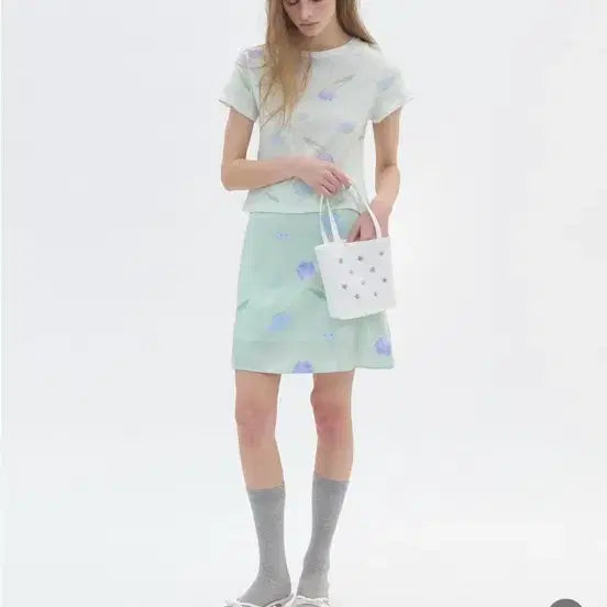 [BUNJANG] Soonsoo Official 26SS 3rd Drop T-Shirt and Skirt Set / 순수오피셜 26SS 3차 드랍 반팔 티셔츠 스커트 세트