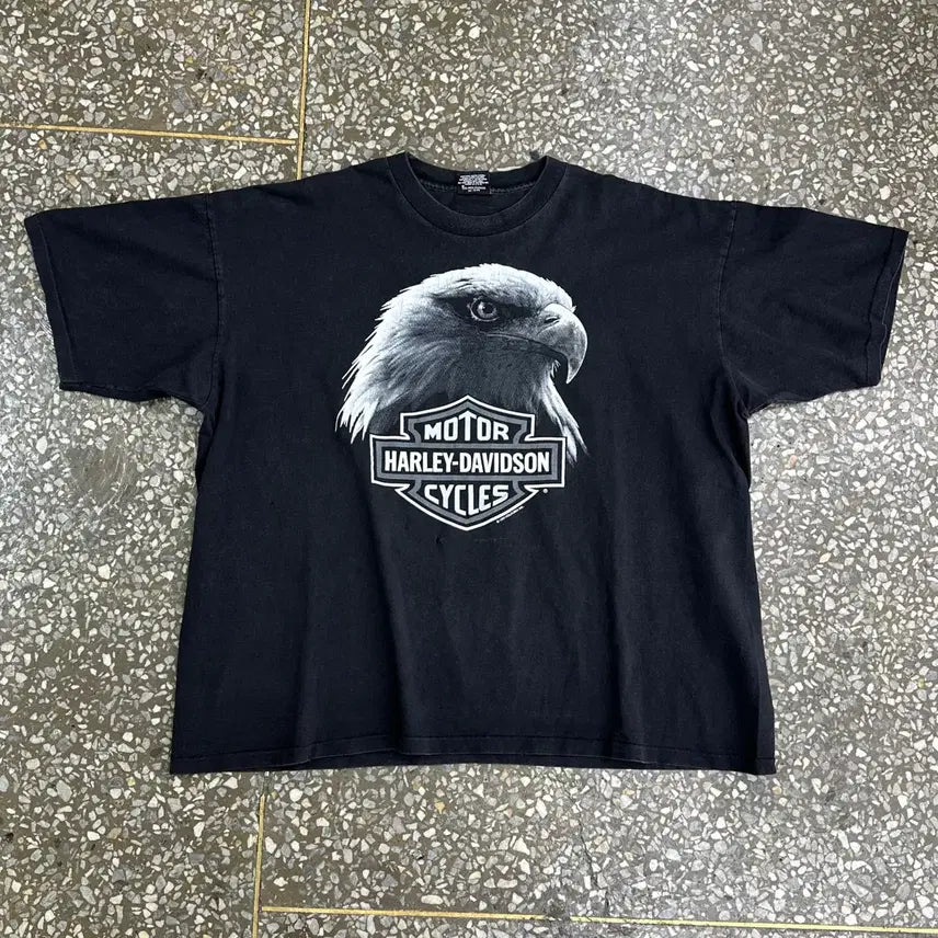 [BUNJANG] 90s Harley-Davidson Eagle Single Stitch T-Shirt XXL / 90s USA 할리데이비슨 이글 싱글스티치 티셔츠 XXL