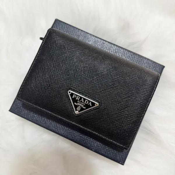 [BUNJANG] Prada Saffiano Leather Wallet / [정품] 프라다 사피아노 반지갑