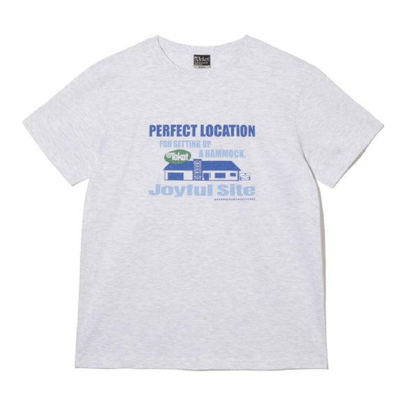 [BUNJANG] Tecket Joyful Tee T-Shirt Melange Gray / [L] 테켓 Joyful Tee 반팔티 Melange Gray