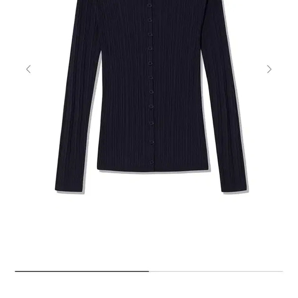 [BUNJANG] LE17SEPTEMBRE Wrinkle Mockneck Cardigan Navy / 르917 WRINKLE MOCKNECK CARDIGAN