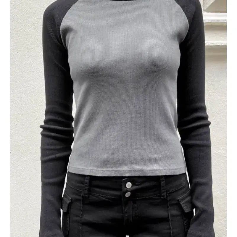 [BUNJANG] Brandy Melville Bella Top Long Sleeve T-Shirt / 브랜디멜빌 벨라 탑 긴팔티셔츠