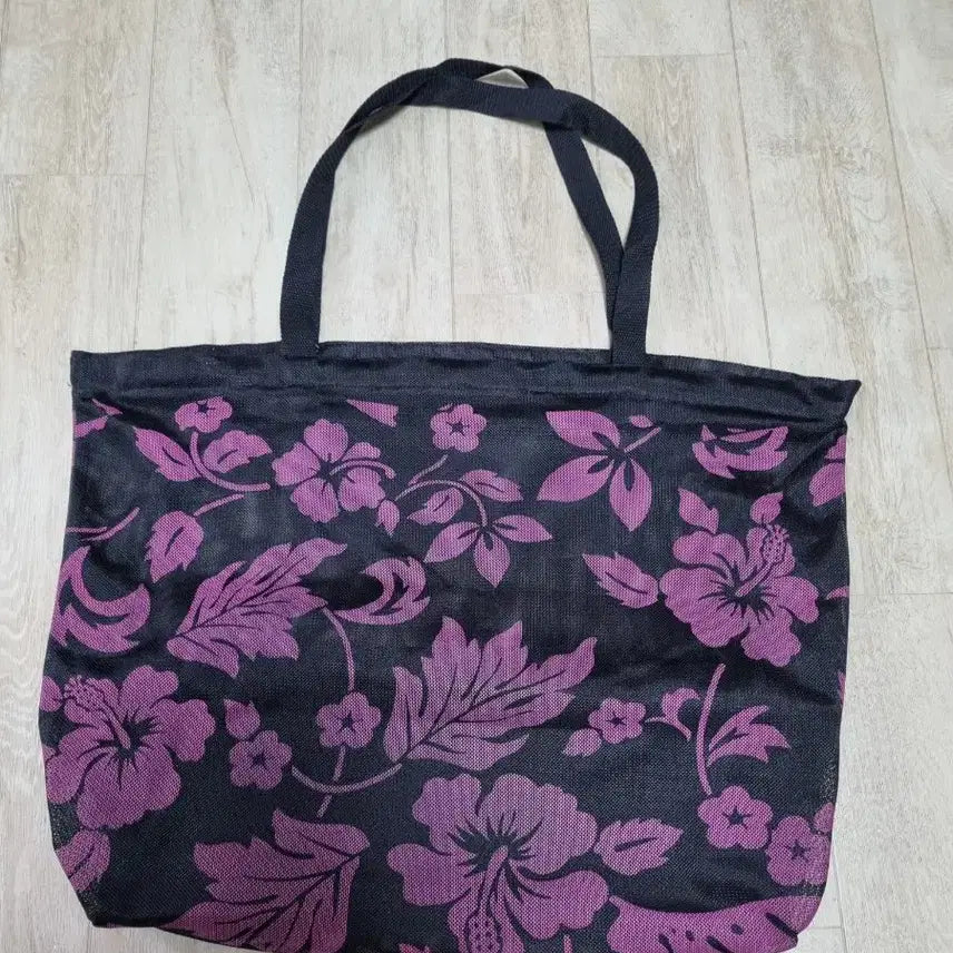 [BUNJANG] KC Hawaii Flower Pattern Mesh Tote Bag / 하와이 플라워패턴 매쉬토트백 새상품