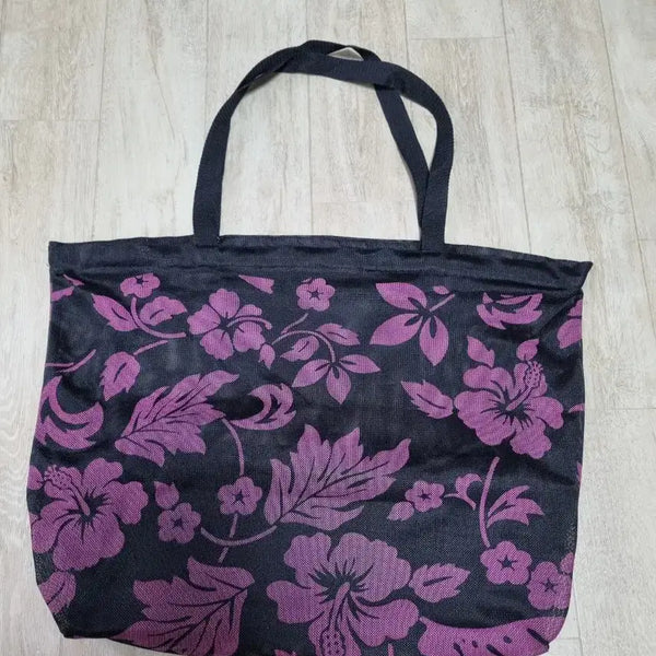 [BUNJANG] KC Hawaii Flower Pattern Mesh Tote Bag / 하와이 플라워패턴 매쉬토트백 새상품