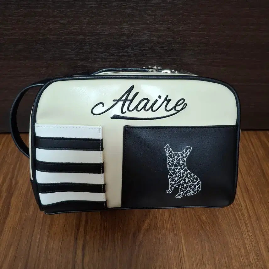 [BUNJANG] Alaire Golf Pouch Black/Ivory / Alaire 골프 파우치 블랙/아이보리