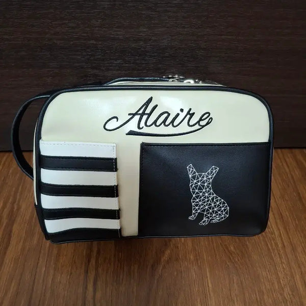 [BUNJANG] Alaire Golf Pouch Black/Ivory / Alaire 골프 파우치 블랙/아이보리