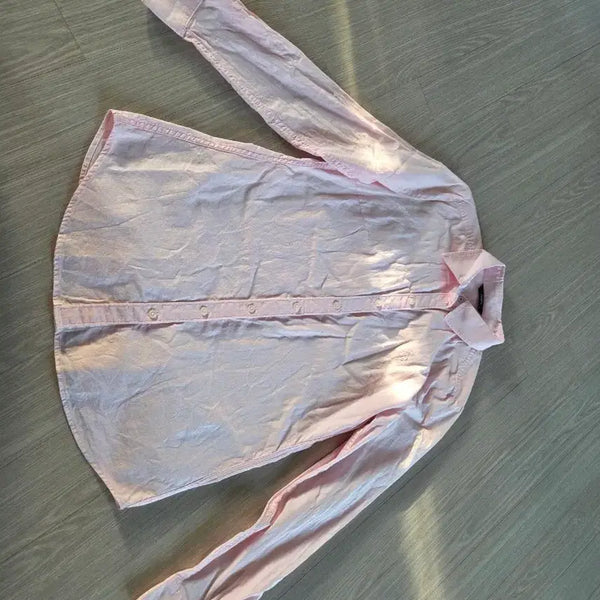 [BUNJANG] HAZZYS Women's Pink Shirt Size 90 / 핑크색 셔츠 헤지스 여성 90