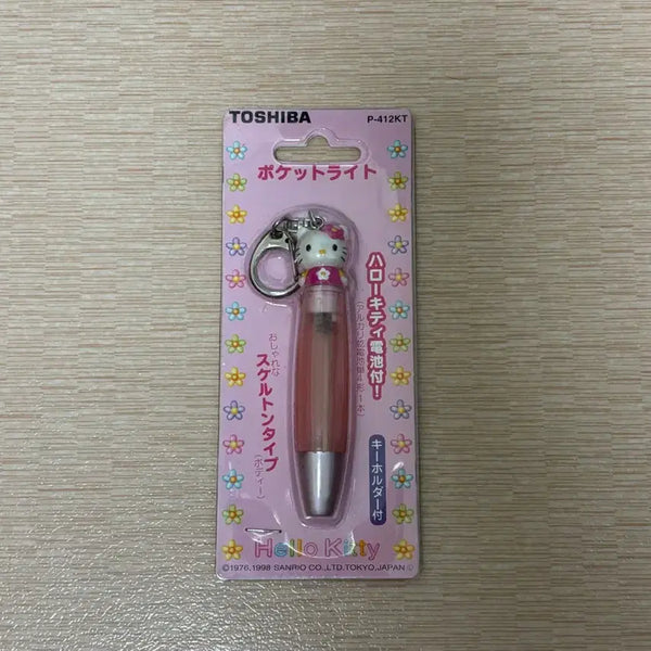 [BUNJANG] Sanrio Classic Retro Heisei Kawaii Kitty Light Keychain / 산리오 고전 레트로 헤이세이 카오하나 헬로키티 키티 라이트 후레쉬 키링