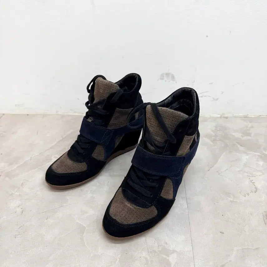 [BUNJANG] Ash Suede High-Top Wedge Sneakers / Ash 아쉬 스웨이드 하이탑 웨지 스니커즈