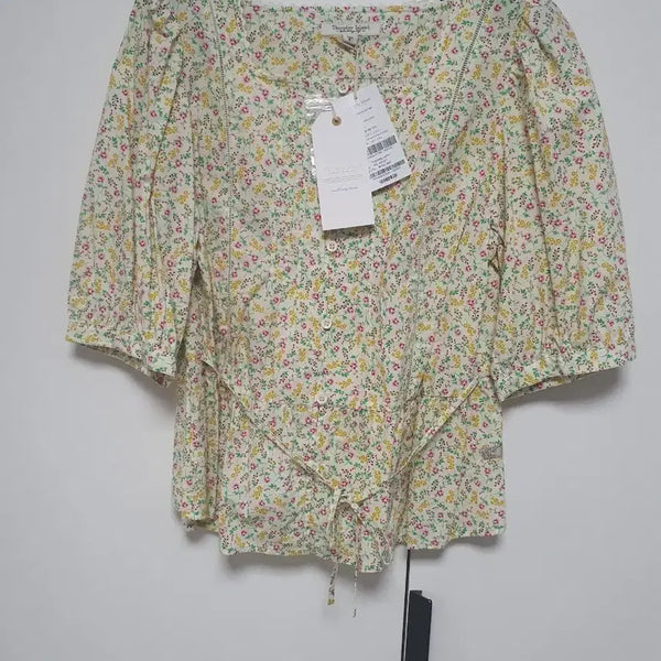 [BUNJANG] Thursday Island Flower Pattern Blouse Size 85S New / 써스데이아일랜드 플라워 블라우스 85S사이즈 새옷