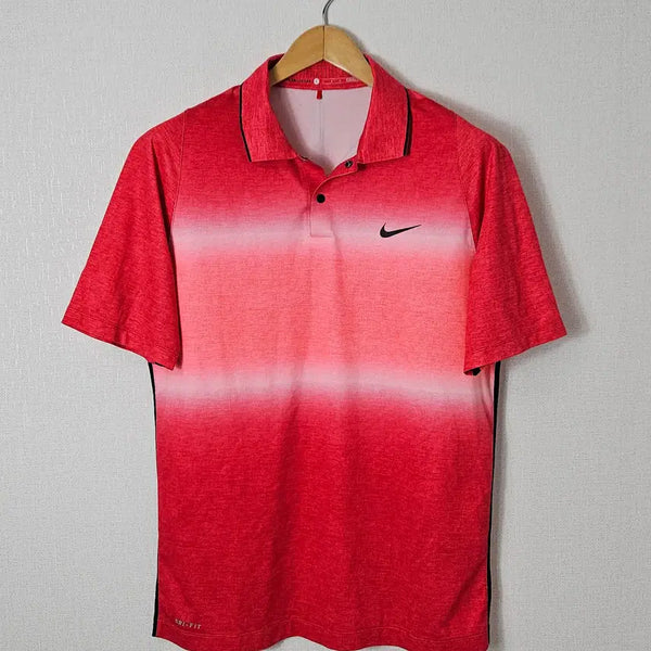 [BUNJANG] Nike Golf Tiger Woods Reflective Polo T-Shirt / 나이키 골프 폴로 반팔 카라티 타이거우즈 리틀렉티브 스카치 L 100