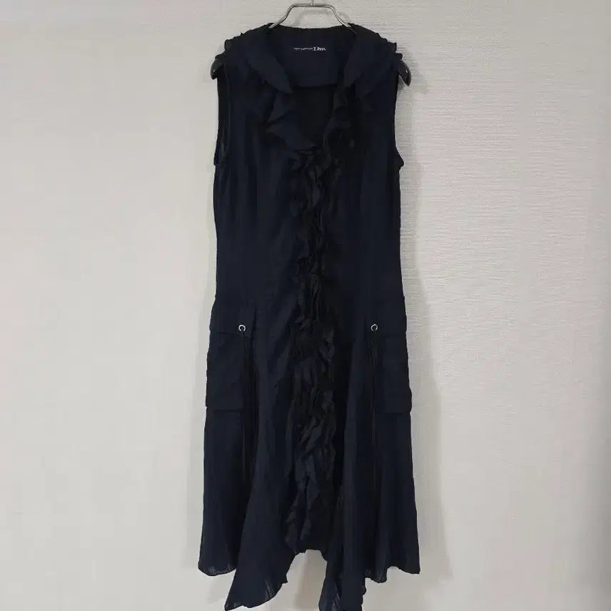[BUNJANG] Doba Japanese Brand Gothic Sleeveless Long Zip-Up Vest / Doba 일본브랜드 고딕한 슬리브리스 롱집업