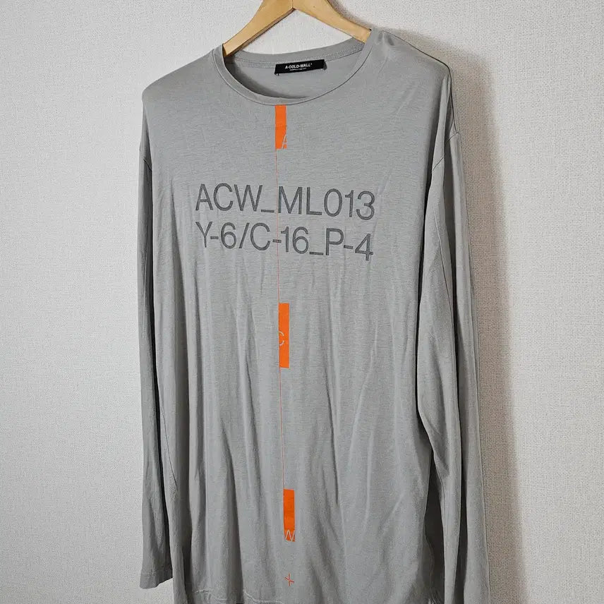 [BUNJANG] A COLD WALL Lyocell Long Sleeve T-Shirt M / 어콜드월 리오셀 롱슬리브 긴팔티셔츠 ACW 백화점 정품 M 거의 새상품