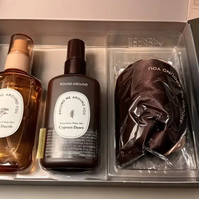 [BUNJANG] Round Around Body Mist Set with Sleep Mask / 라운드어라운드 바디미스트 2종 + 수면안대 세트