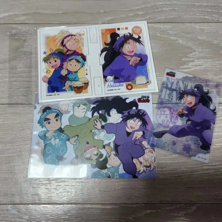 [BUNJANG] Nintama Rantaro Fire Committee Acrylic Stand & Kiyoshi Heisuke Clear Card Bundle / 닌타마 란타로 화약위원회 아크릴 쿠쿠치 헤이스케 클카 일괄