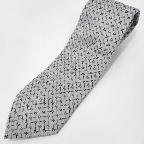 [BUNJANG] Gucci GG Pattern Silk Necktie / 구찌 GG 패턴 실크 넥타이