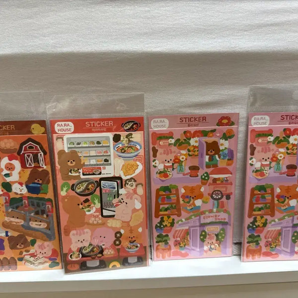 [BUNJANG] La La House Sticker Set (7 Designs) / 라라하우스 스티커 7종(개별구매 가능)