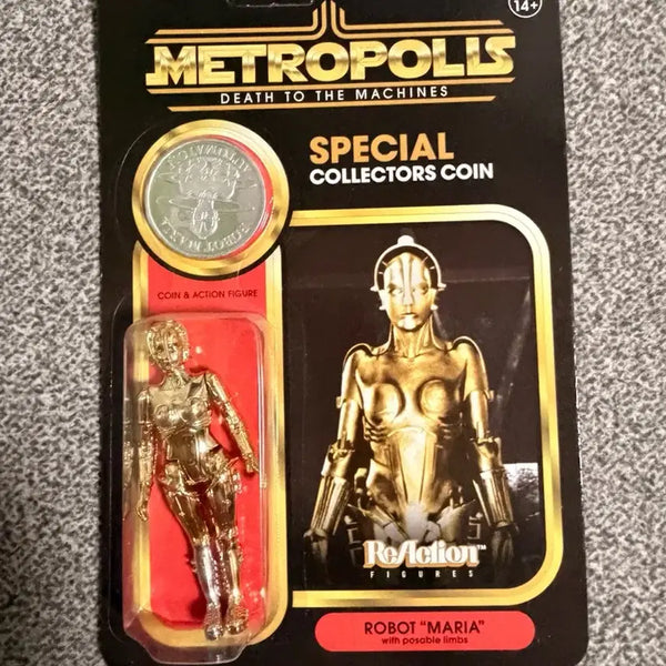 [BUNJANG] Super7 Metropolis Robot Maria Vintage Figure with Collector's Coin Set / 빈티지 피규어 super7 영화 메트로 폴리스
