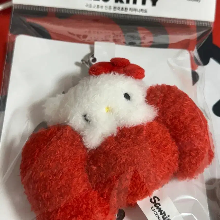 [BUNJANG] Hello Kitty Tmoney Traffic Card Doll Keyring / 반택포) 헬로키티 티머니 교통카드 인형 키링