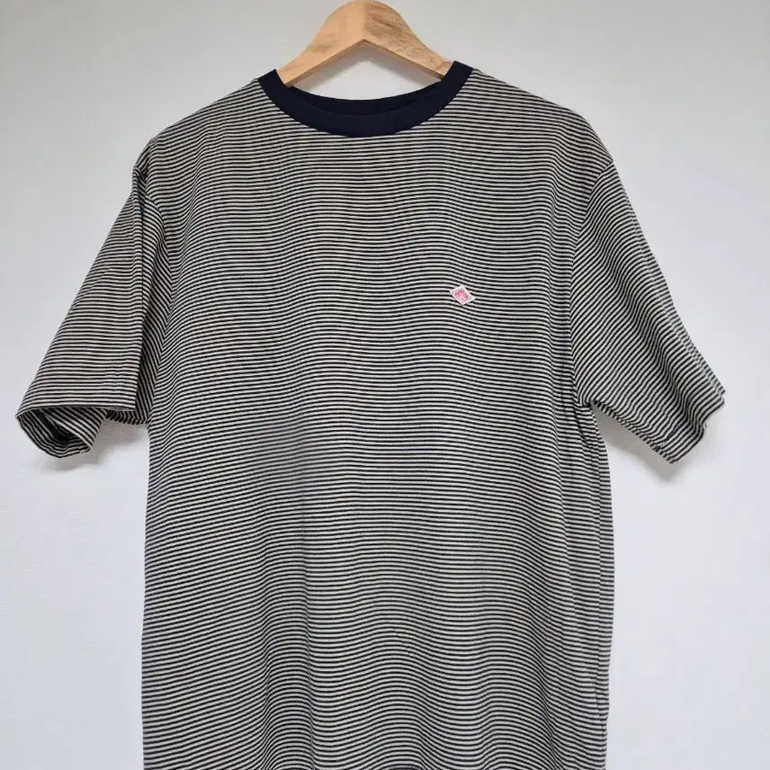 [BUNJANG] DanTon Striped Crewneck Short Sleeve T-Shirt / [단톤] 크루넥 스트라이프 반팔