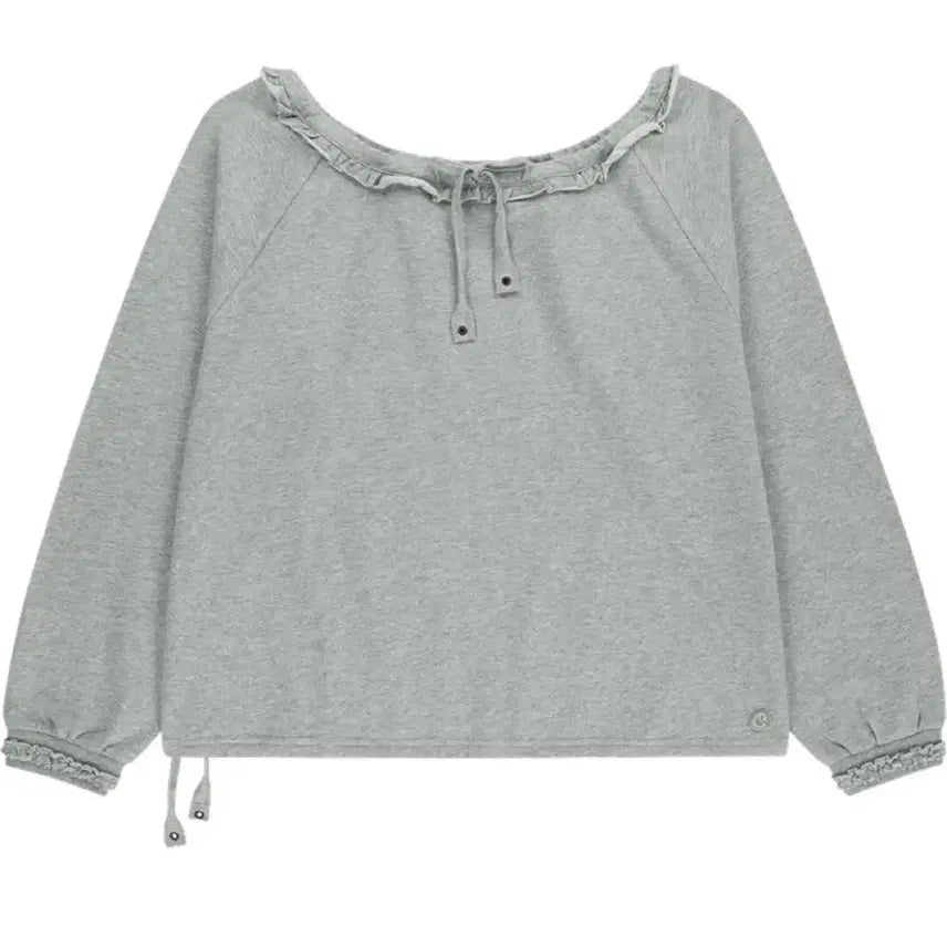 [BUNJANG] KOSEIO Drawstring Long Sleeve Gray / 코이세이오 드로스트링 롱슬리브 그레이