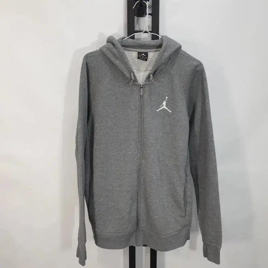 [BUNJANG] Jordan Fleece Hooded Zip-Up Jacket Grey / 조던 후드집업 기모 그레이 100
