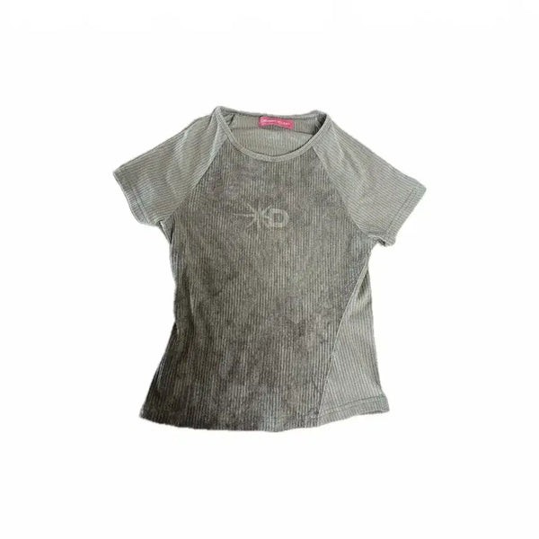 [BUNJANG] Unique Pattern Short Sleeve T-Shirt / 스포티 무드