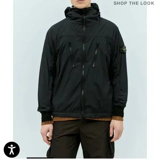 [BUNJANG] Stone Island 24ss Nylon Skin Touch Hooded Zip-Up Jacket / 스톤아일랜드 24ss 나일론 스킨터치