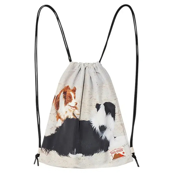 [BUNJANG] KIJUN Drawstring Sport Bag Dog Print / KIJUN Drawstring Sport Bag Dog Print
