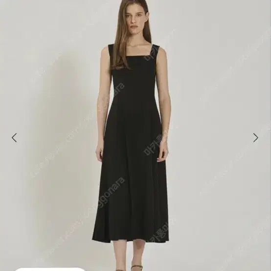 [BUNJANG] SIEA Leah Soft Linen Dress Black S / 시에 레아 소프트 리넨 드레스 린넨 원피스 블랙 S
