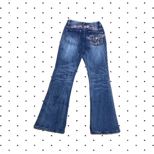 [BUNJANG] Betty Boop Flared Jeans / betty boop flared jeans