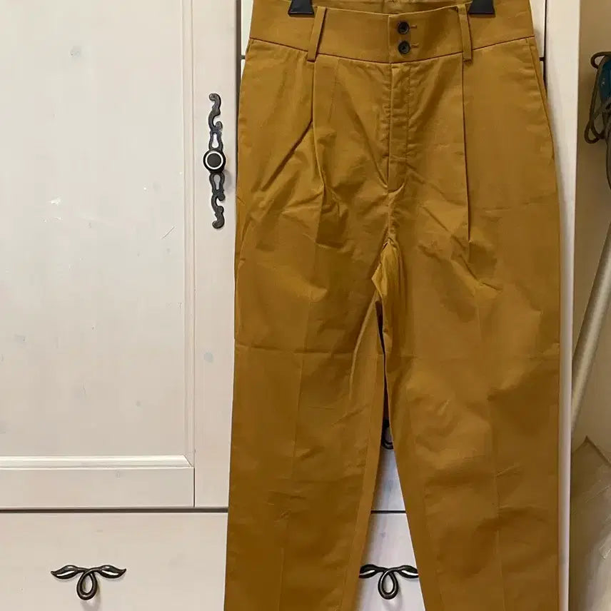[BUNJANG] Joseph Khaki Cotton Pants / 조셉면바지