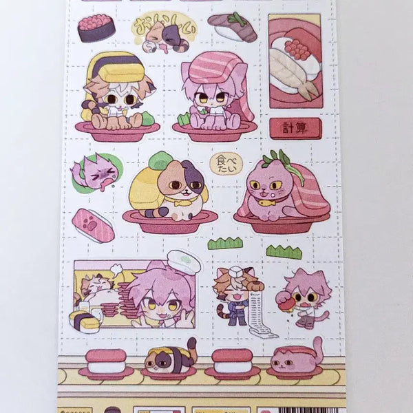 [BUNJANG] Sarara X Mosigaengirls Mini Sushi Stickers / 사라라 X 모시깽이걸즈 미니스시 스티커