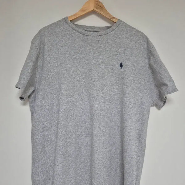 [BUNJANG] Polo Ralph Lauren Grey Logo Short Sleeve T-Shirt / [L] 폴로 랄프로렌 그레이 로고 반팔 티셔츠