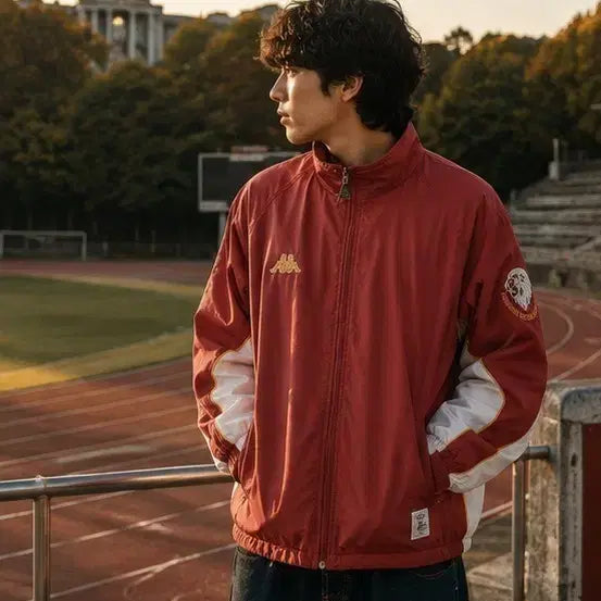 [BUNJANG] Vintage Kappa Kyung Hee Univ. Track Jacket Burgundy L / Vintage Kappa KyungHee.UNIV Track Jacket