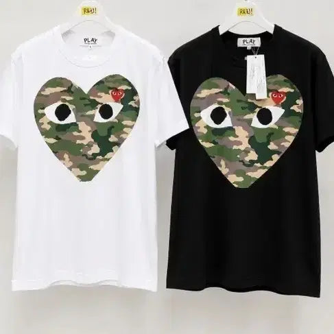 [BUNJANG] Comme des Garçons Play Camo Heart T-Shirt / 꼼데가르송 플레이 카모하트 반팔티