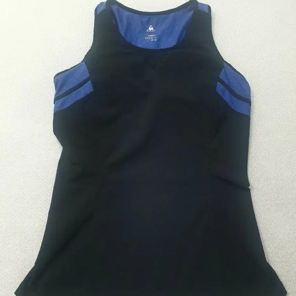[BUNJANG] Le Coq Sportif Sleeveless Bra Top Shirt Black/Blue Women's 85 / 르꼬끄 민소매 브라탑 셔츠 블랙/블루 여성85
