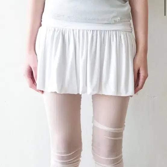 [BUNJANG] Shop Fairy Yuzu Skirt (White) / 샵페어리 yuzu skirt (white)