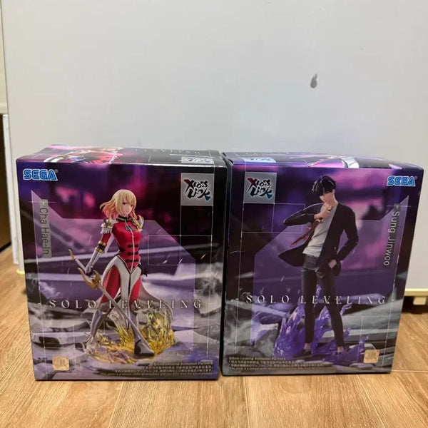 [BUNJANG] Sega Solo Leveling Sung Jin Woo & Cha Hae In 2-Figure Set (Sealed) / 미개봉 정품) 세가 나 혼자만 레벨업 성진우, 차해인 피규어 2종 일괄
