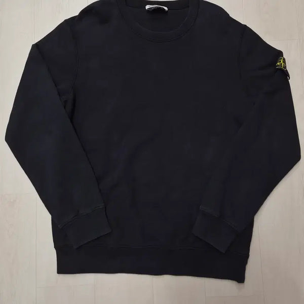 [BUNJANG] Stone Island Patch Sweatshirt Black / 스톤아일랜드 와펜 맨투맨 블랙