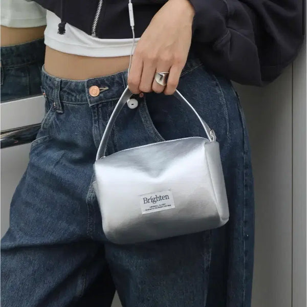 [BUNJANG] Brighton Silver Shoulder Bag / 새거 브라이튼 가방 티슈백 (정가 57,000원)