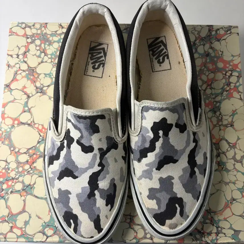 [BUNJANG] 90s Vintage Vans Slip-On Camo (Size 8) / 90s 빈티지 반스 슬립온 8