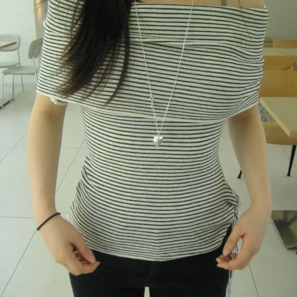 [BUNJANG] Our Cabinet Marin Stripe Knit / 아워캐비넷 marin stripe knit